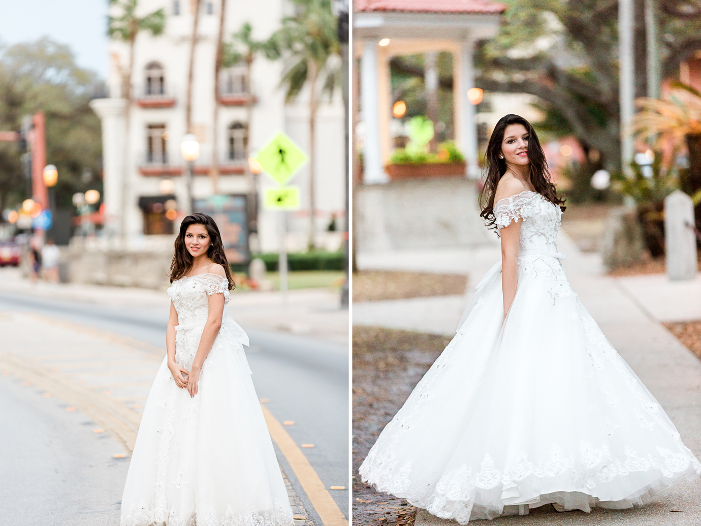 Quincenera photos taken at the streets of St.Augustine