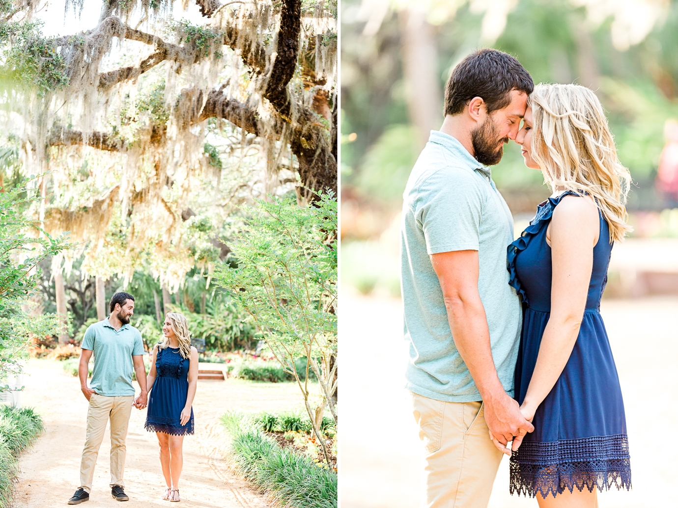 engagement session in Washington Oaks Gardens