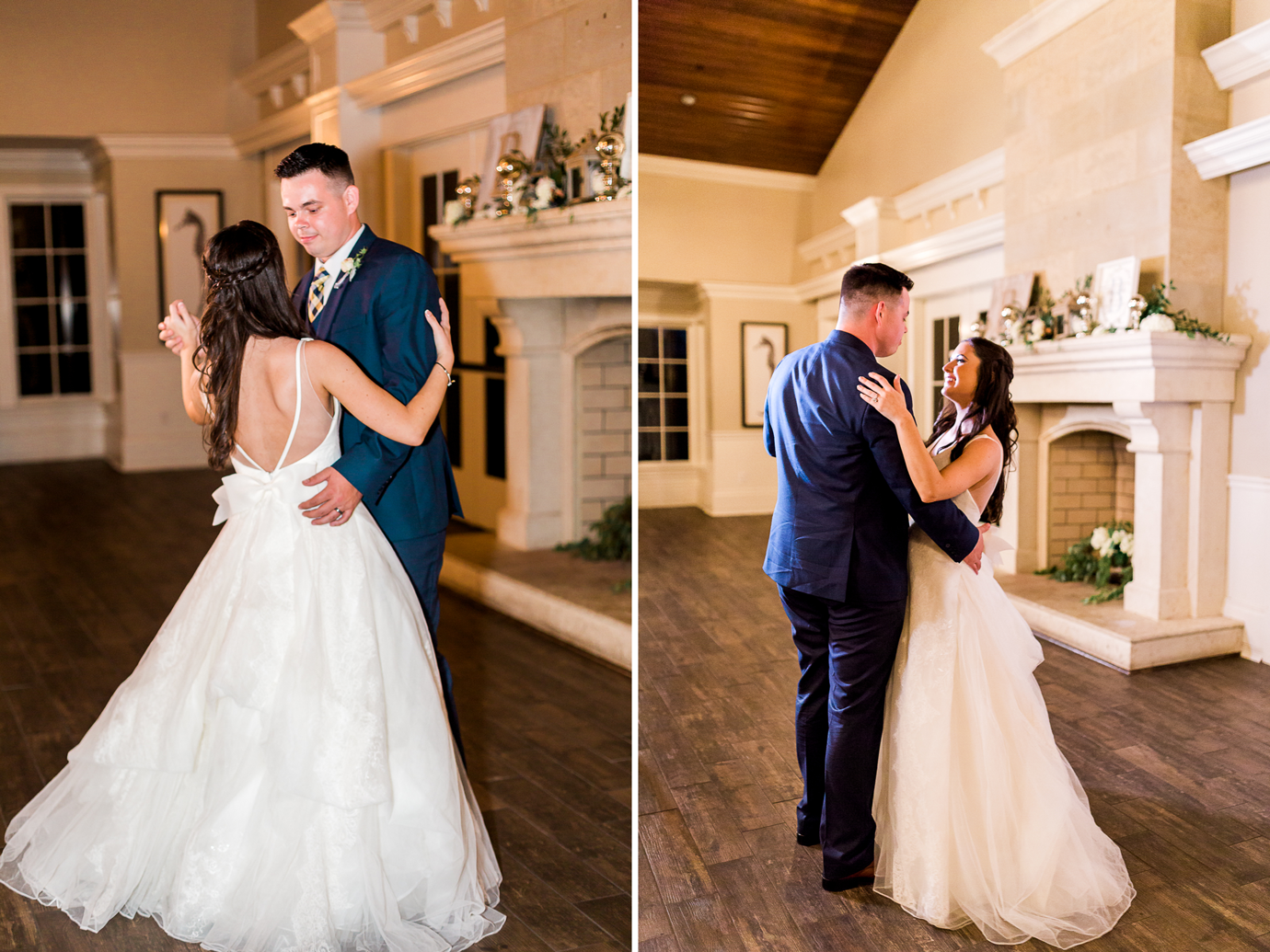bride and groom's first dance in ponte vedra wedding