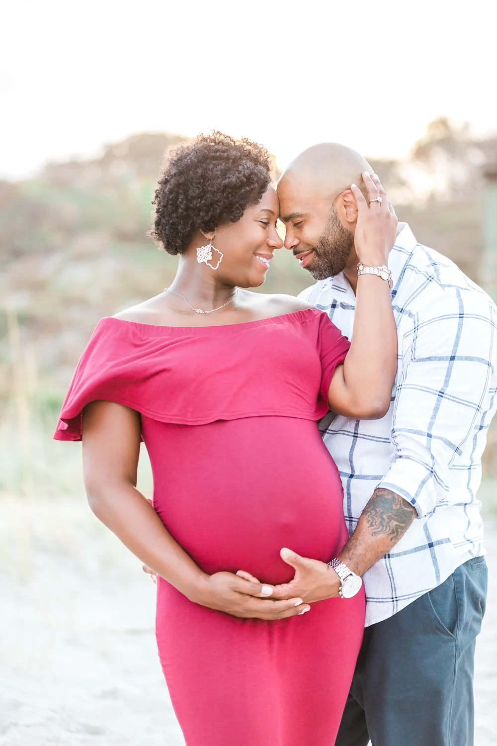 couple celebrating their soon-to-be-born baby girl