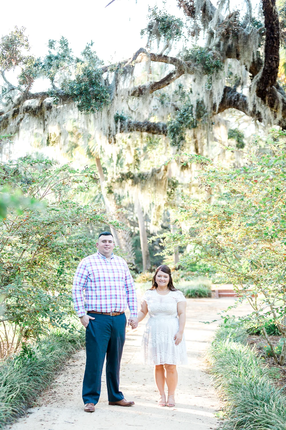 engagement session in washington oaks gardens