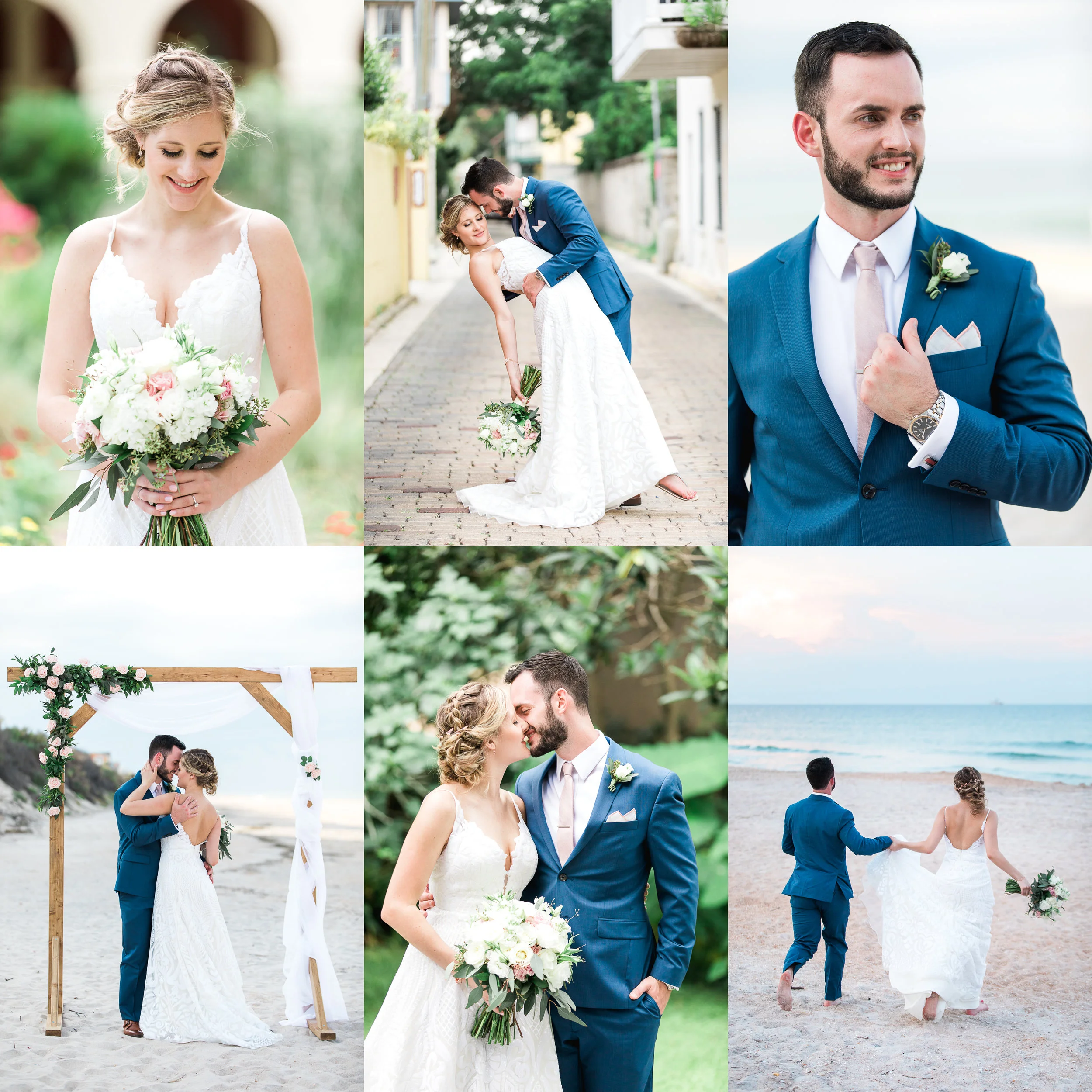 Wedding in Serenata Beach Club Sneak Peek Megan + Walker