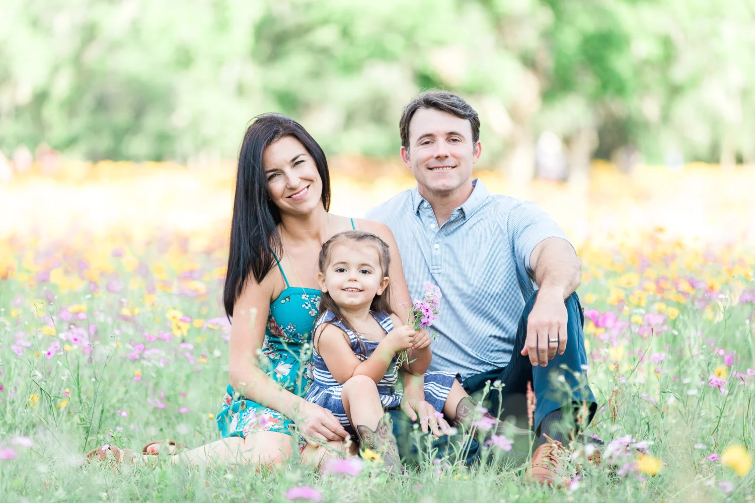 flower field family photoshoot