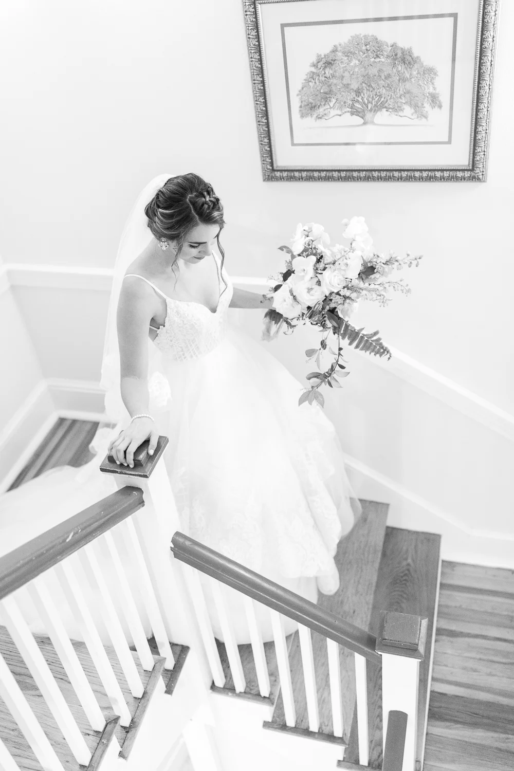 bride getting ready to walk down the isle