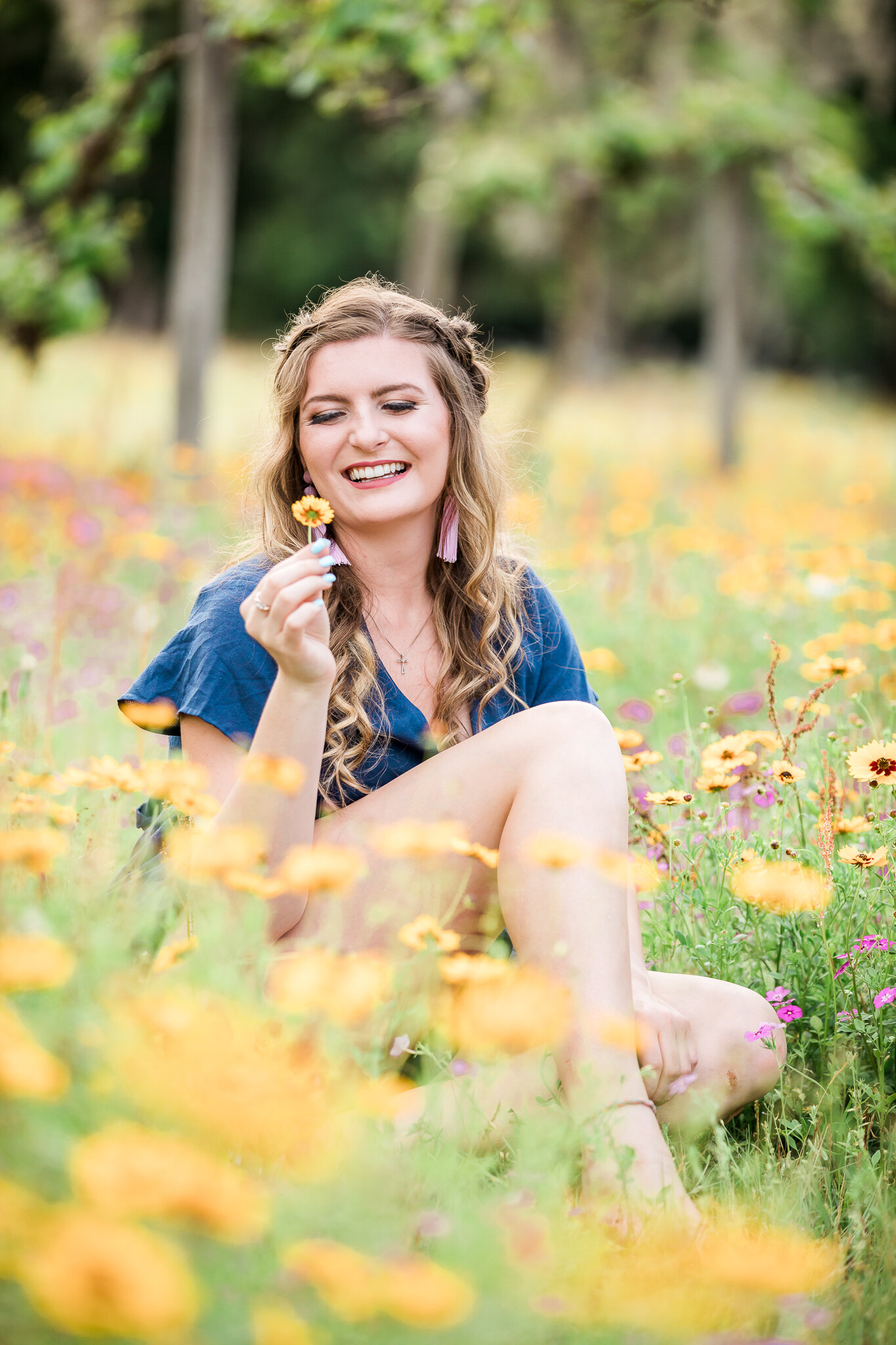 High school senior pictures in the flower field {Jacksonville and Ponte ...