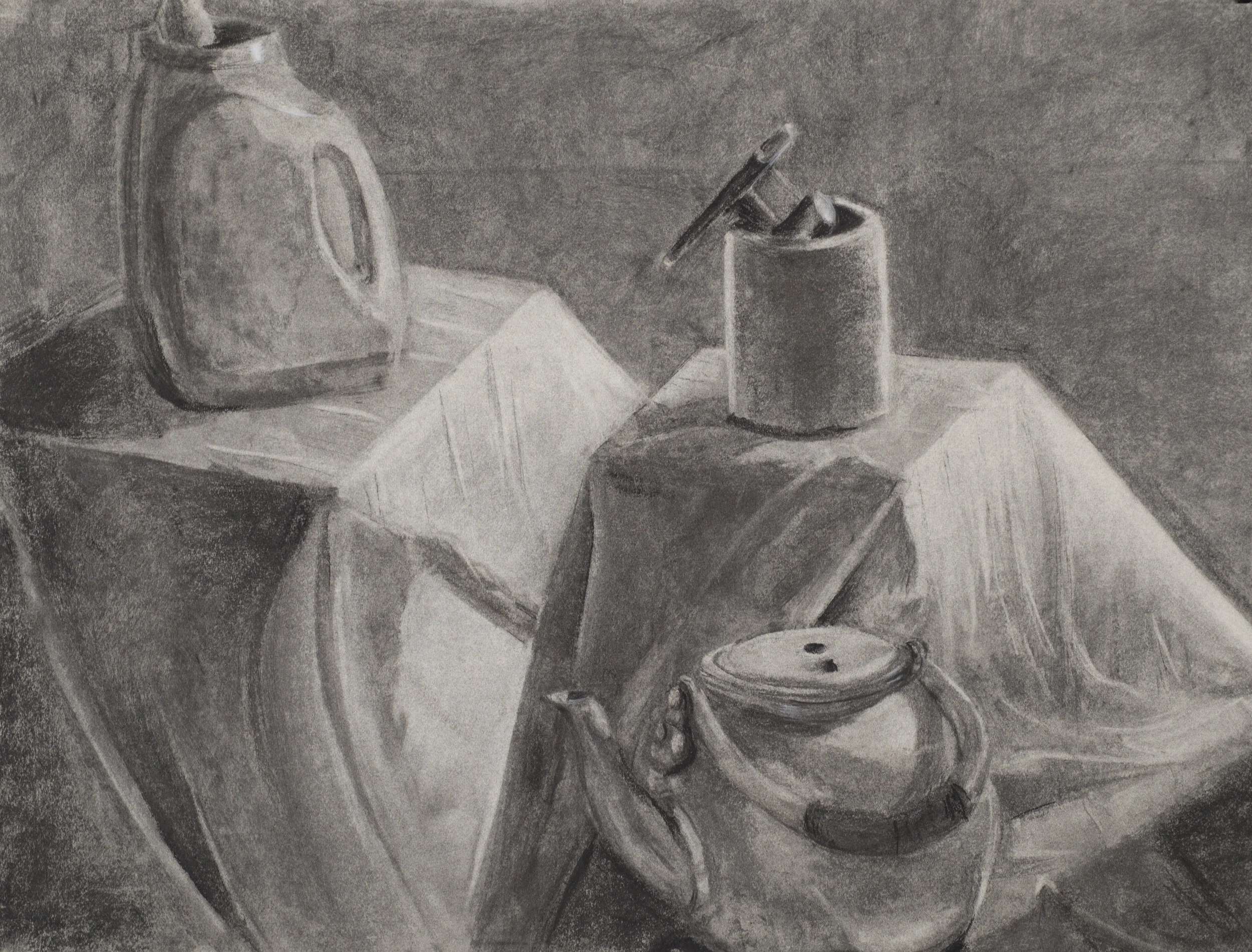 3 Objects and Drapery
