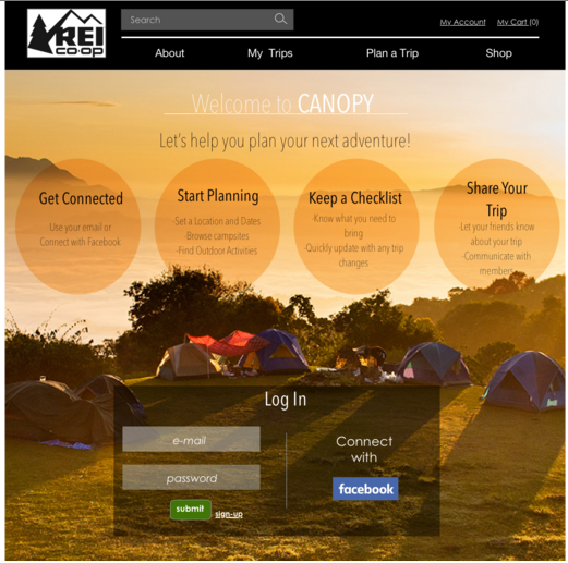 Home/Login page