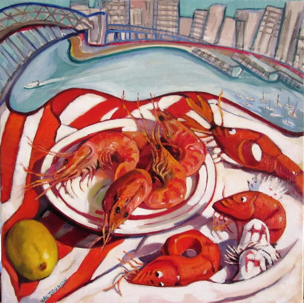 Prawns with Serviette Rings