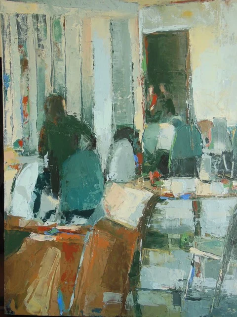 "Hi Sophie, you're here early"