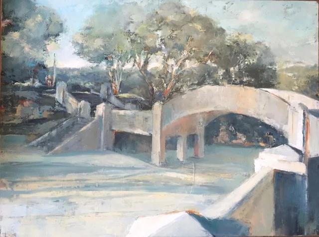 The little bridge across the sand