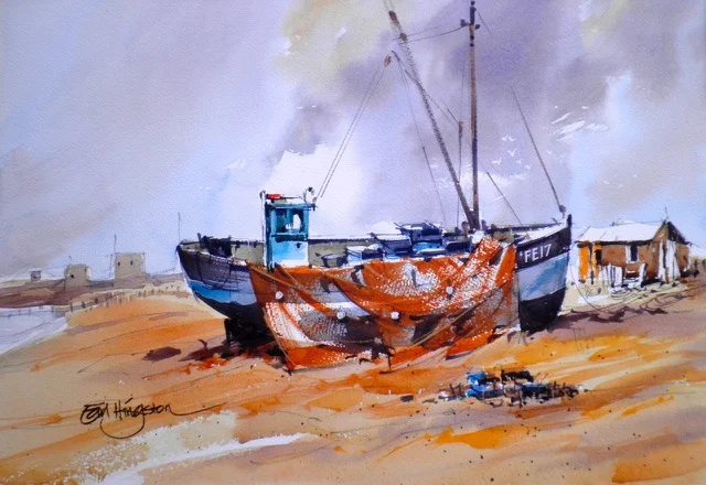 Fishing Lugger at Hythe, Kent, UK