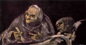 Goya: Women. Dylan: ‘While paupers change possessions, each one wishing for what the other has got…’
