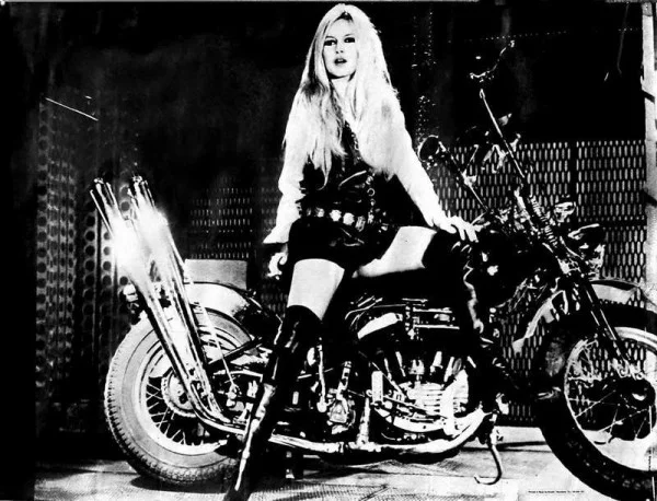 Bridget Bardot. Dylan: The motorcycle black Madonna two-wheeled gypsy queen