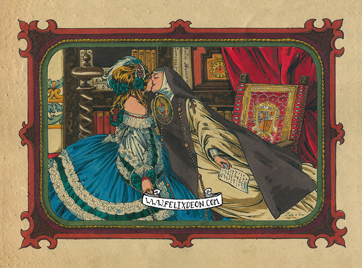 Sor Juana y la Virreina por Félix