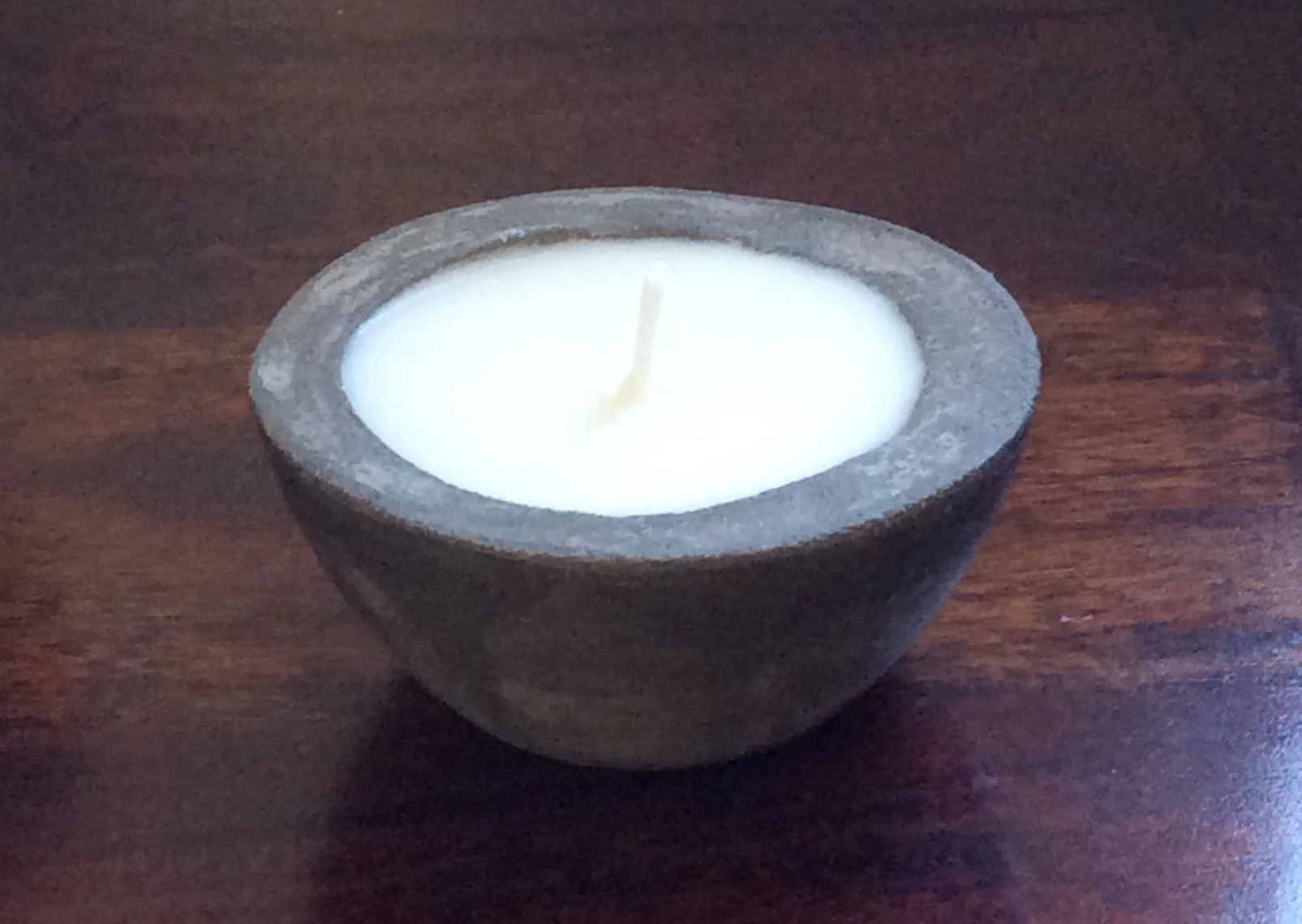 Small Concrete Soy Candle Handmade