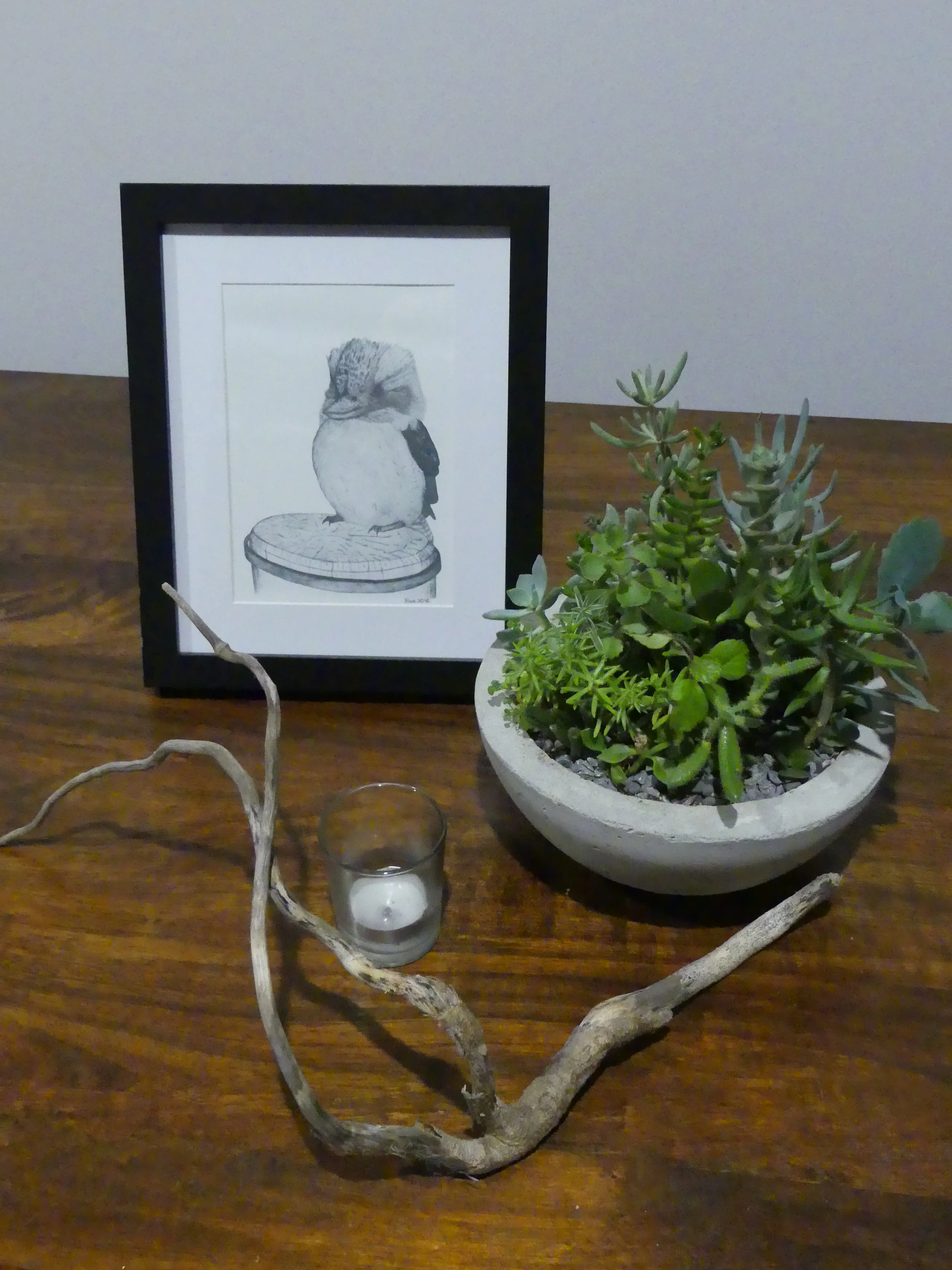 SOLD OUT ONLINE - EMAIL TO ORDER - Kookaburra Sketch print - quantity of 15 units.