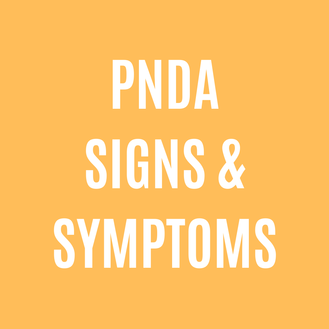 What are perinatal depression/anxiety signs and symptoms?