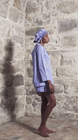 Blue cotton short, flying dreams tops, and bonnet.gif