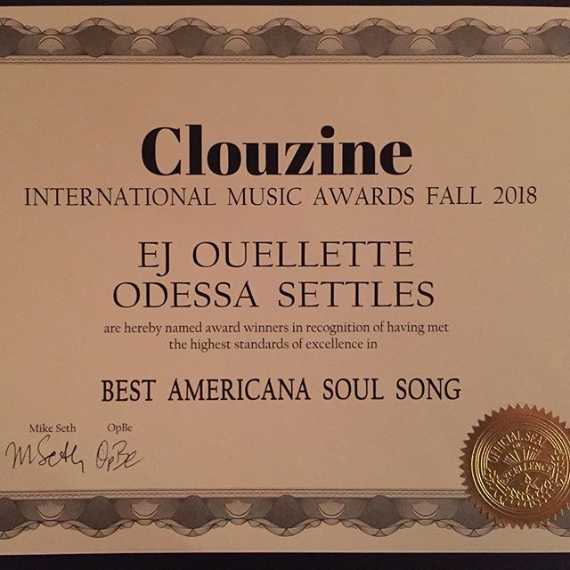 Yay! I just got this in the mail:) Thank you Clouzine! Congrats Team Maggy! Odessa Settles Lisa O'Donnell Peter Whitehead @SteveBaker (Sue Derrico) Brian James MacKinnon Shane Pender Jeff Lipton  #BestAmericanRootsPerformance #AmericanaMusic #NewSing