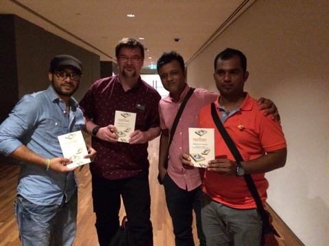 l-r: Masud Opu, Richard Angus Whitehead, MD Sharif, Mohor Khan
