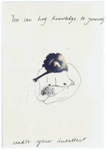 Page from Echolocating a Book by Borges (2007 – 8)