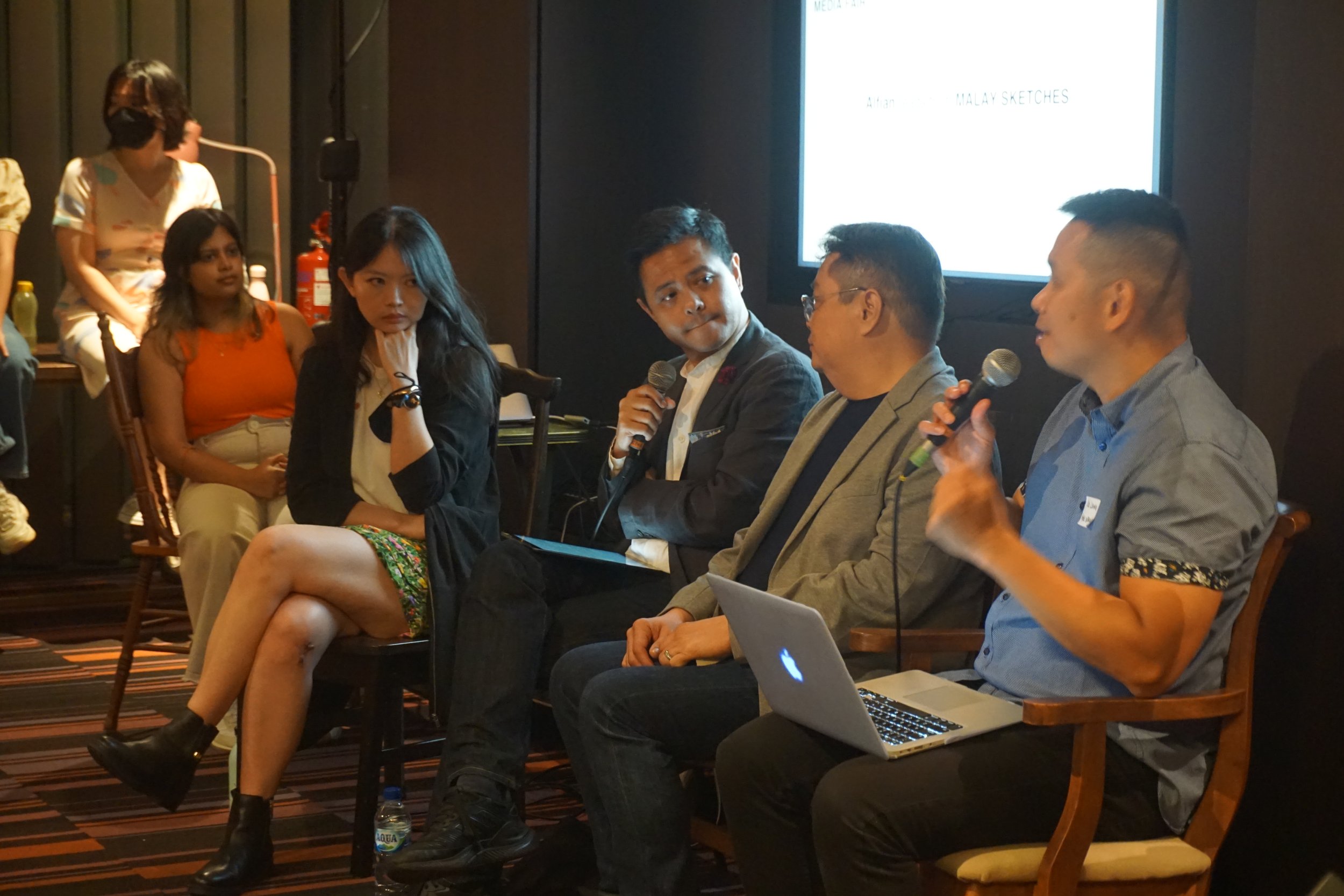  Author Reading featuring Kelly Leow (AWARE), Alfian Sa'at, Victor Fernando R. Ocampo, Jee Leong Koh, Singapore Independent Media Fair, July 2023, Photo by Nicholas Yeo 