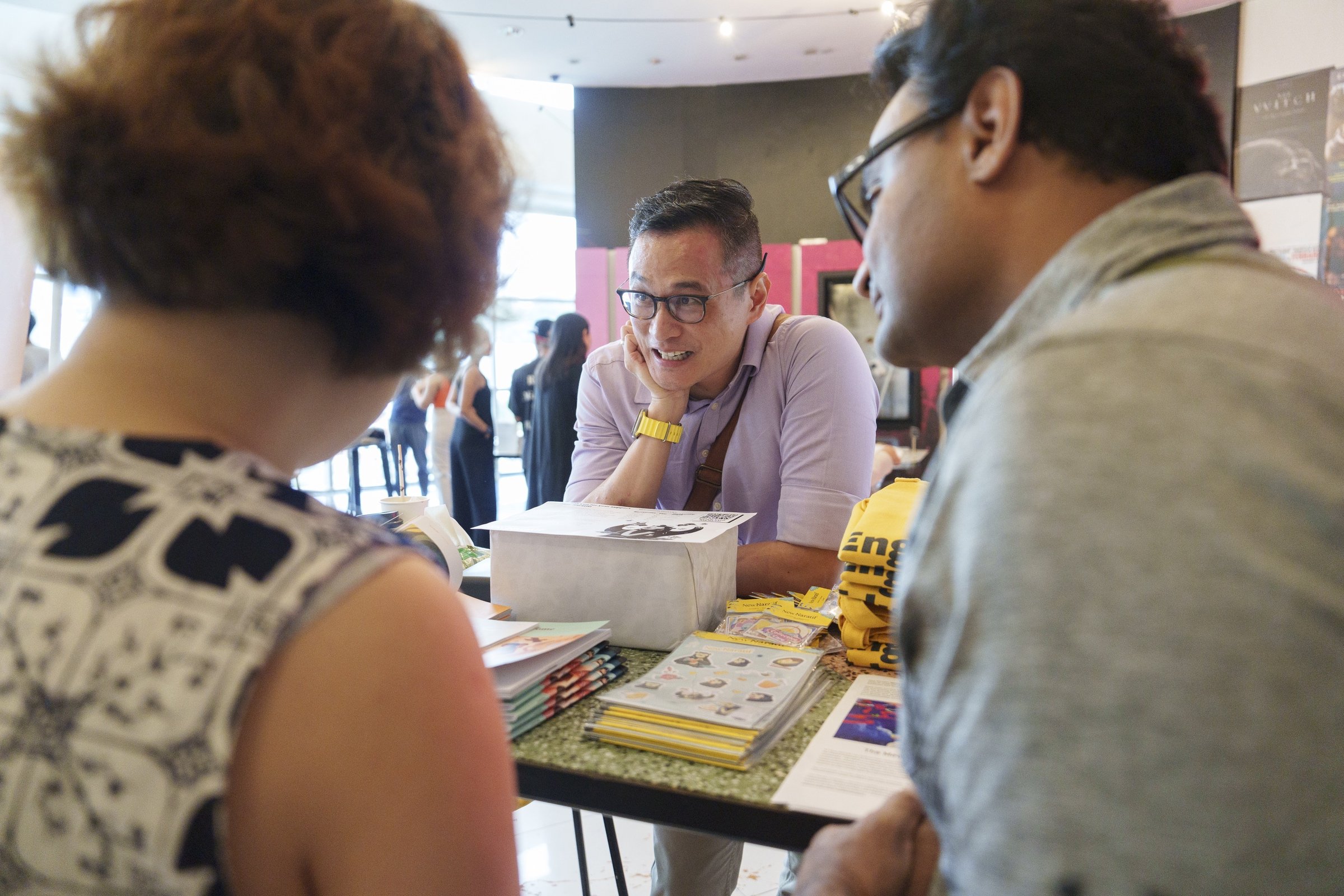  PJ Thum at the New Naratif Booth, Singapore Independent Media Fair, July 2023, Photo by Nicholas Yeo 