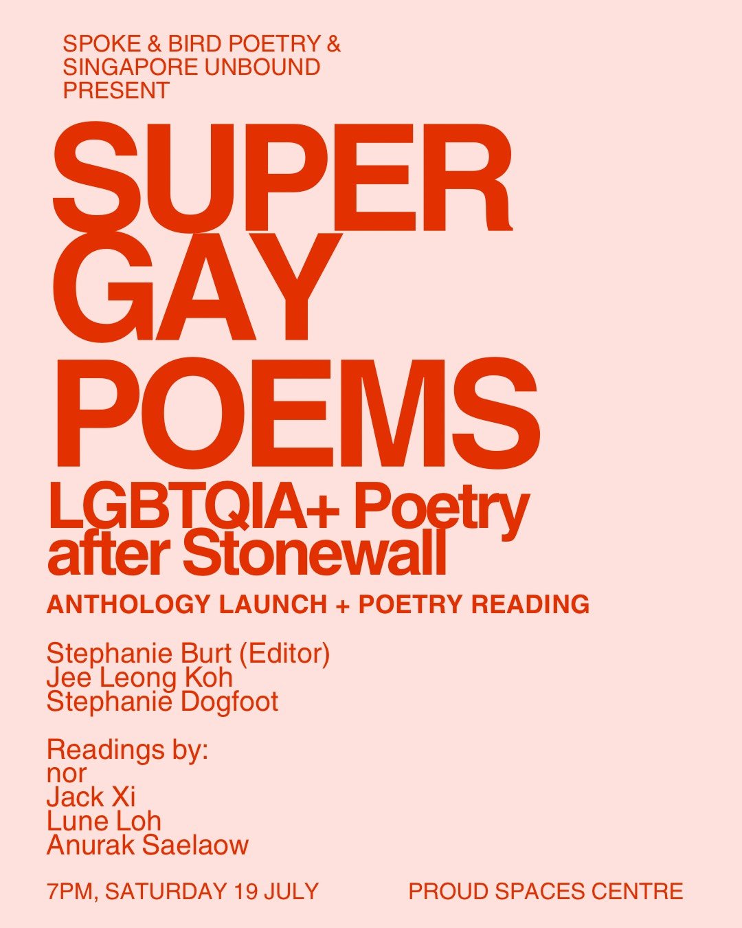Super Gay Poems: LGBTQIA+ Poetry after Stonewall