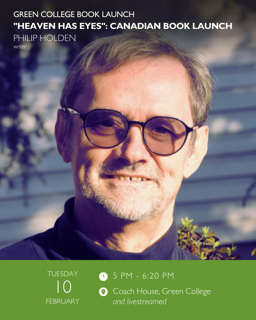 Green College Special Event: “Heaven Has Eyes” Canadian Book Launch