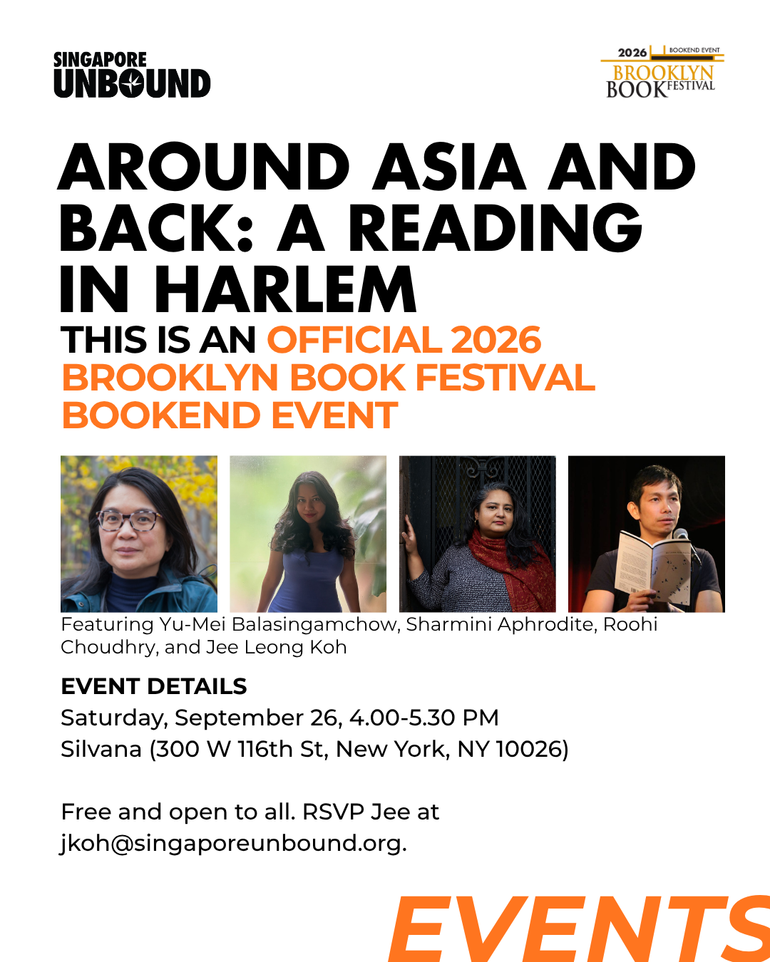 Around Asia and Back: A Reading in Harlem