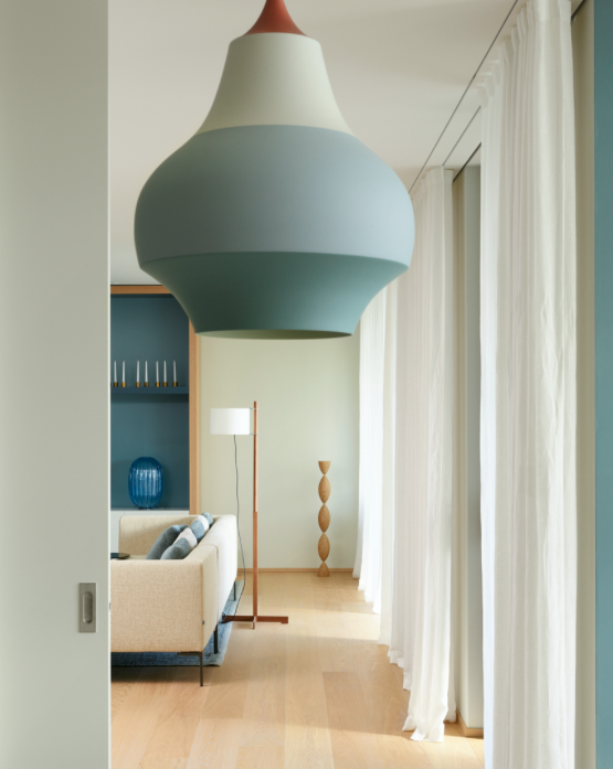B&B Italia sofa, Louis Poulsen & SantaCole lights