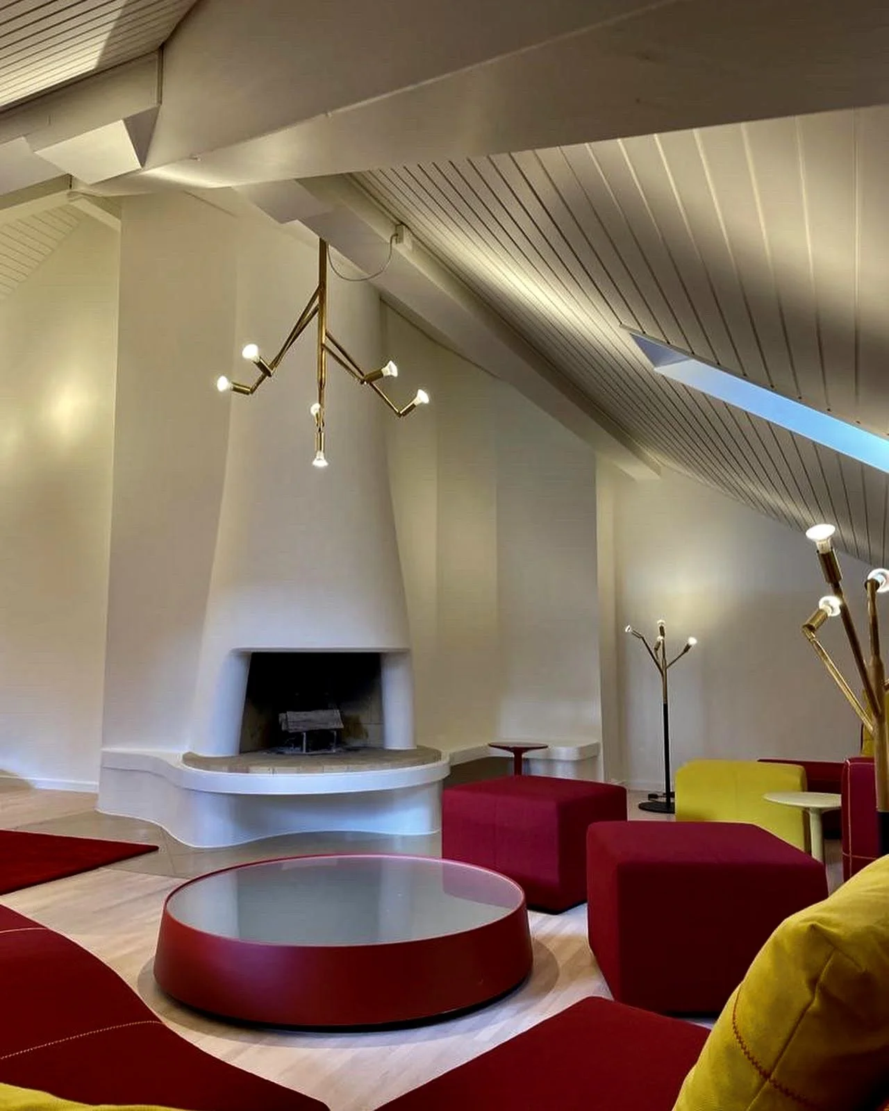 Bend Sofa by B&B Italia and lighting by Örsjö