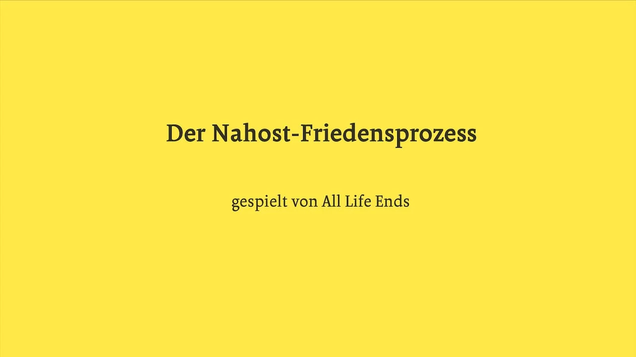 Der Nahost-Friedensprozess.