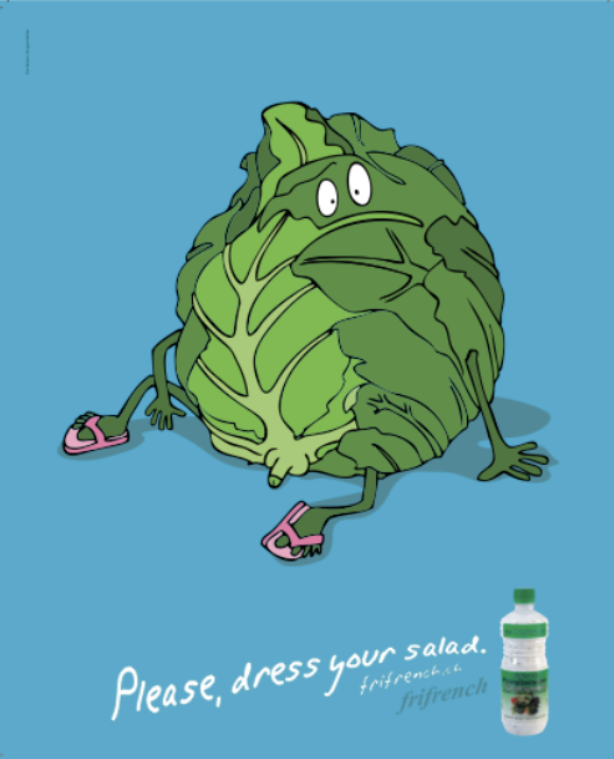 Das Sujet "Kopfsalat"