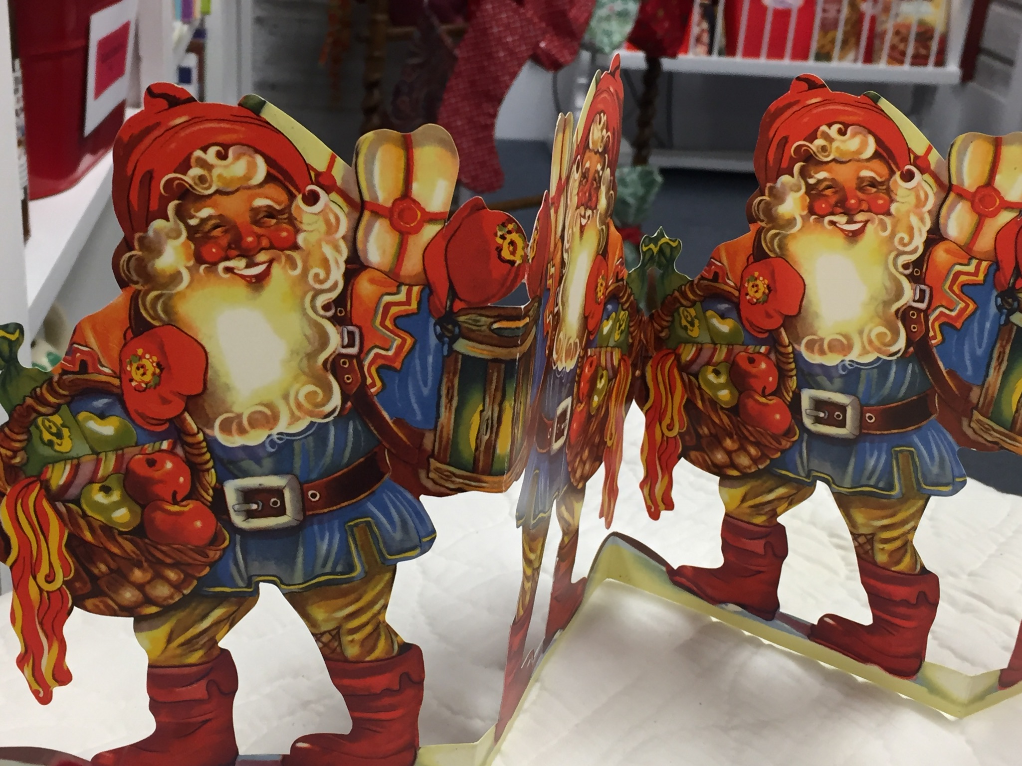 Traditional Swedish Christmas decorations on display at our Swedish Christmas book signing event. 
