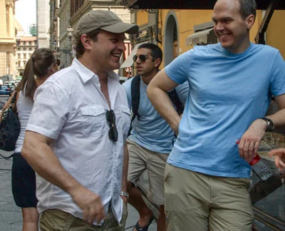 Michael Mailer (left), with Edward Schmidt