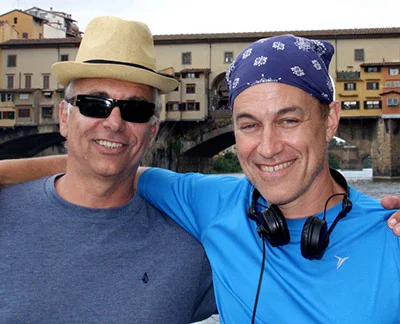 Evan Oppenheimer (right), with Cinematographer Gherardo Gossi