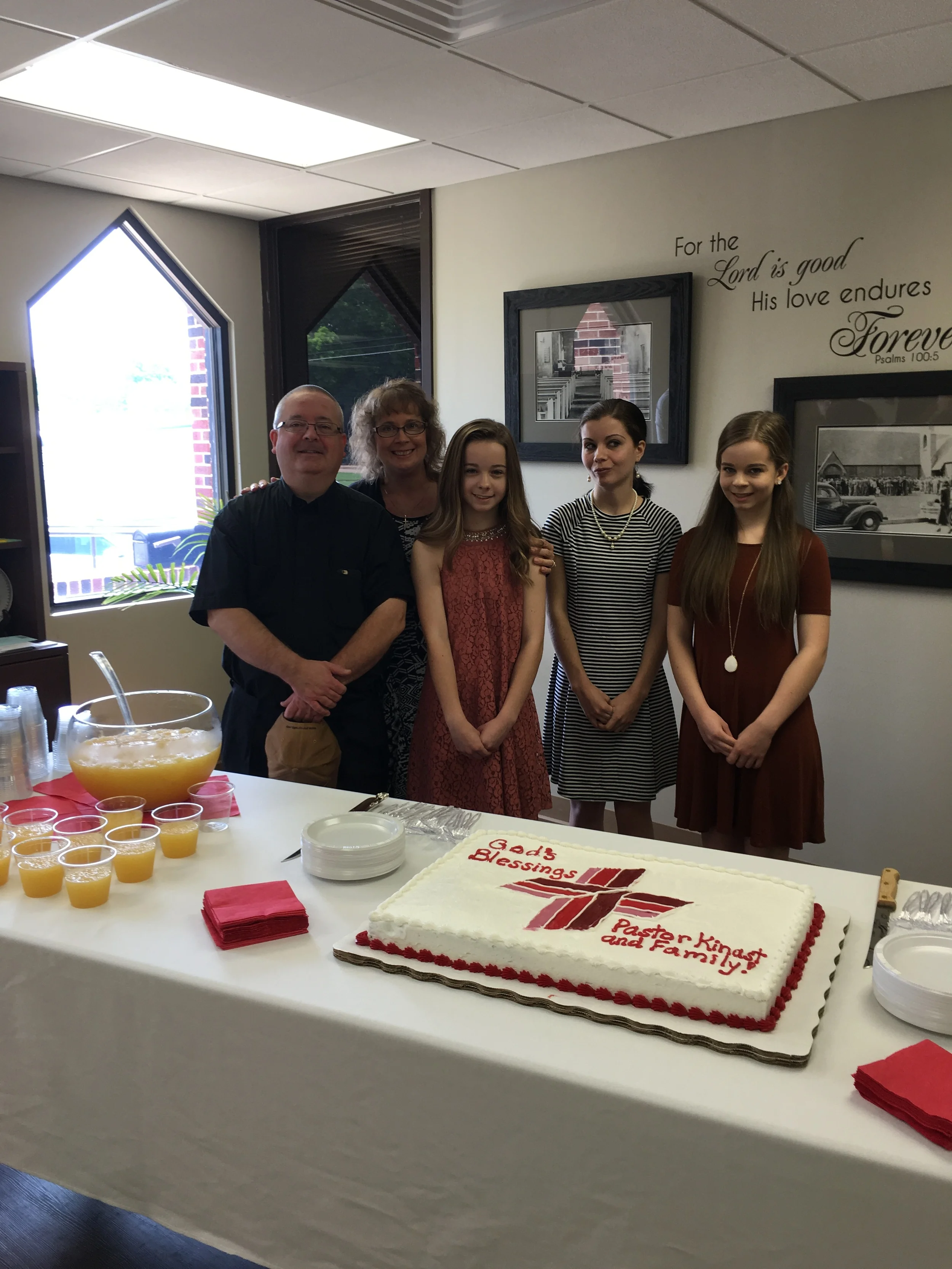 Pastor Kinast reception