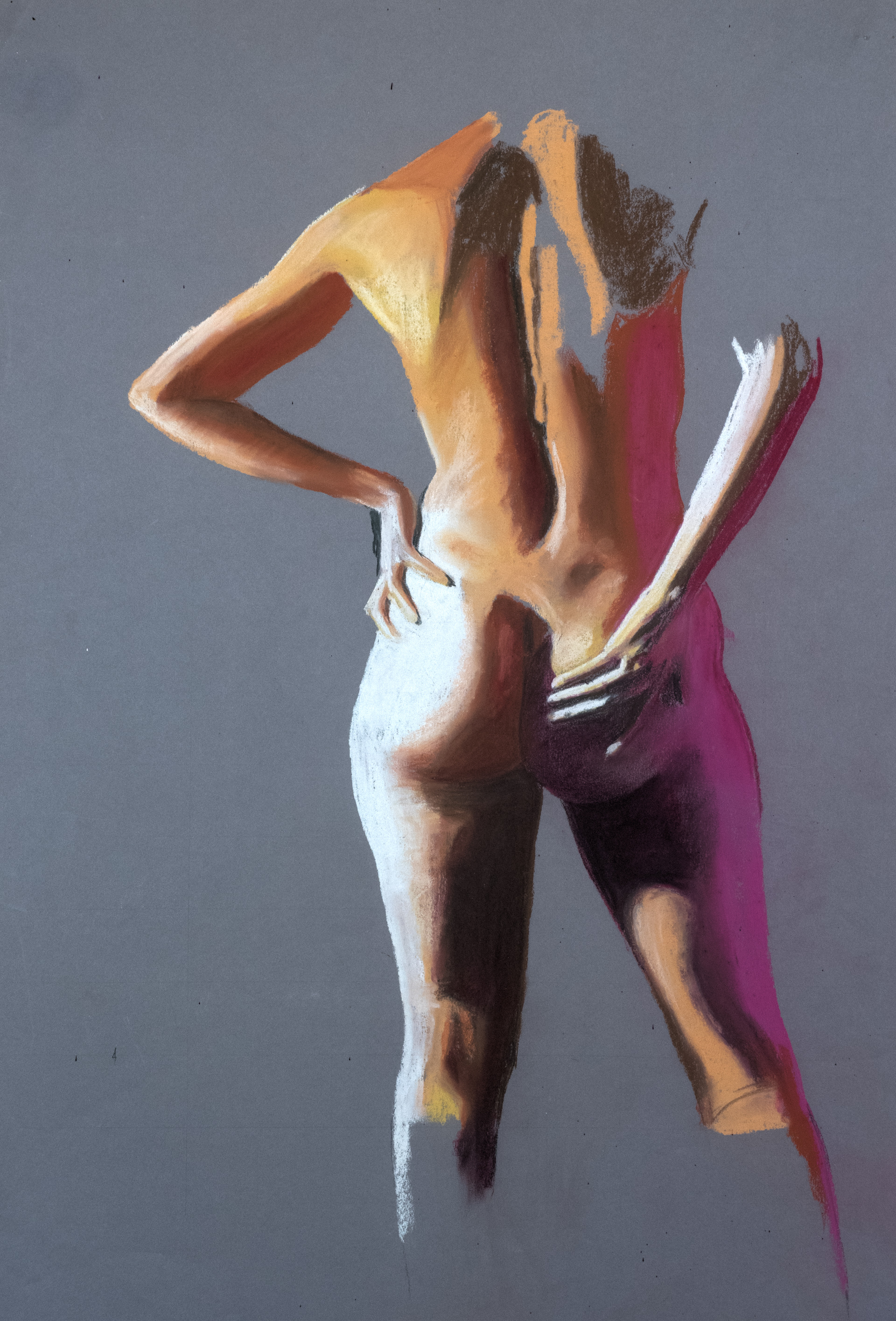 But for me, there is something else too. I have made many drawings of women which are not formal at all, rather they are celebrations or attempts to record feeling, desire. These drawings are often based on photographs I have taken. It has been said that art is the celebration of loss.