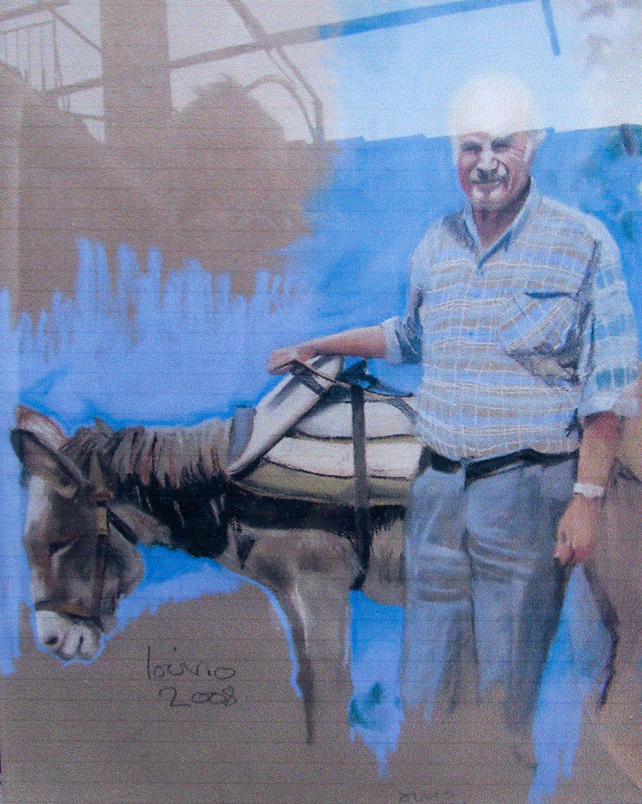 My drawing of Niko and his donkey