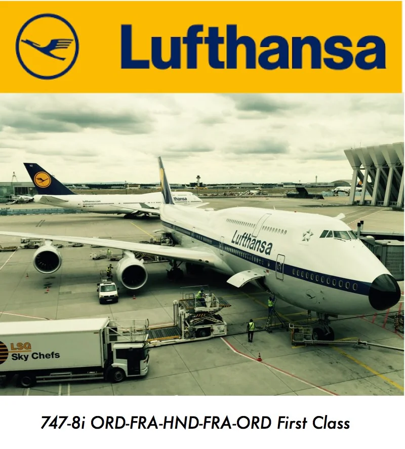 Lufthansa 747-8i First Class ORD-FRA-HND-FRA-ORD