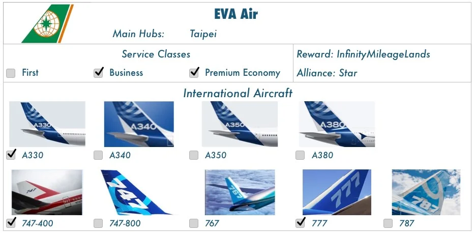 ratings courtesy Skytrax and JACDEC