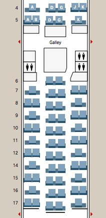 Swiss 777-300ER business class seat map