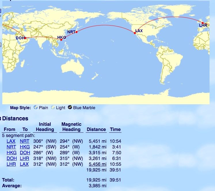courtesy Great Circle Mapper