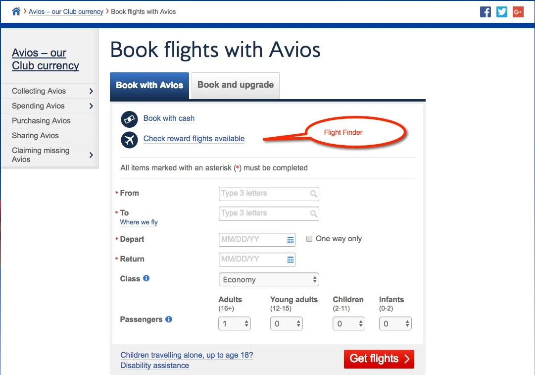 British Airways Executive Club — Reward Flying