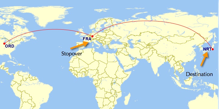 courtesy gcmap.com