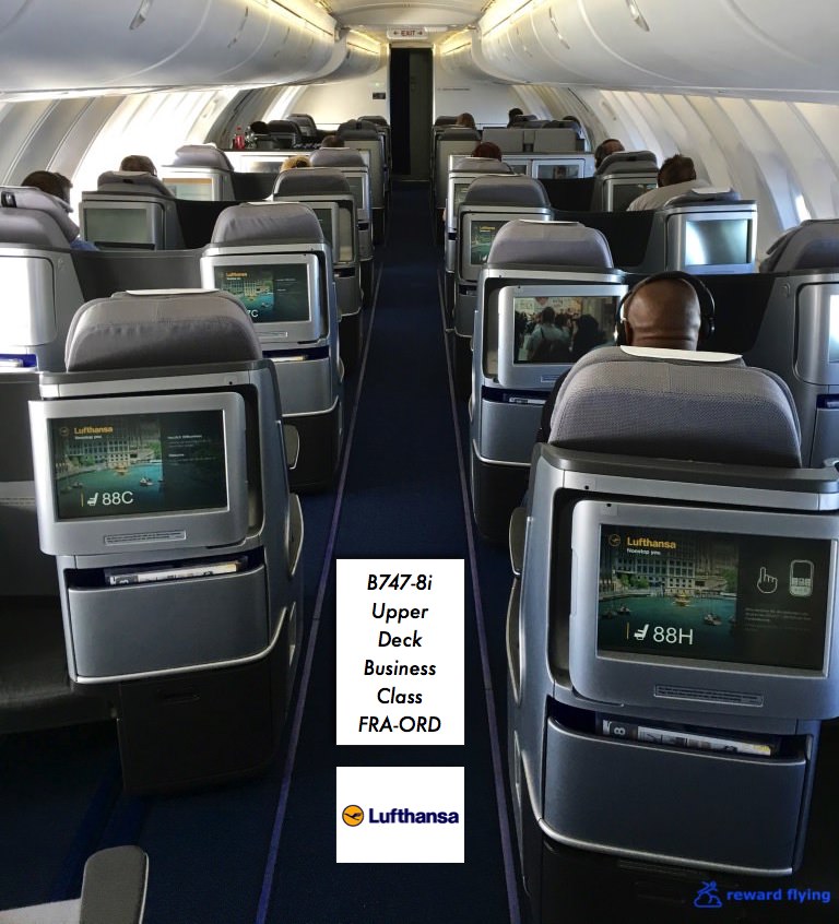 Lufthansa B747 8i Business Class Fra Ord Reward Flying
