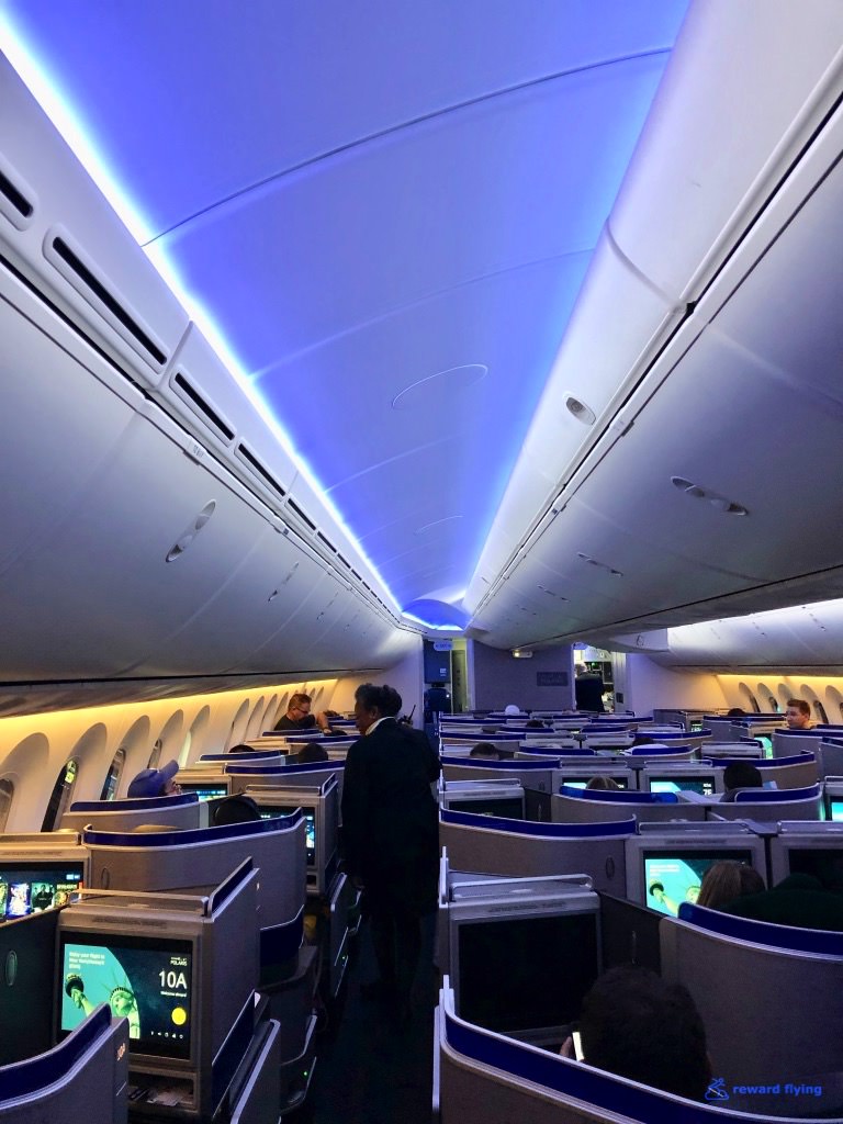 United Airlines 787 10 Inaugural Polaris Business Class Lax Ewr Reward Flying