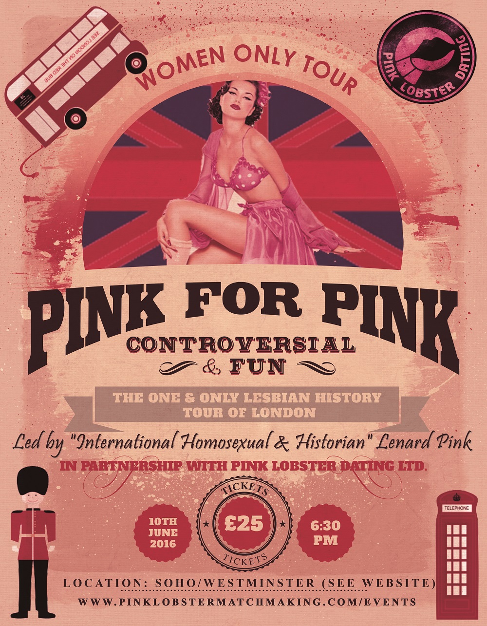 Women Only Lesbian History Tour of London June 17th 2016