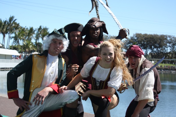 Cast of Pirates Unleashed - Sea World, Australia, 2009 arr!